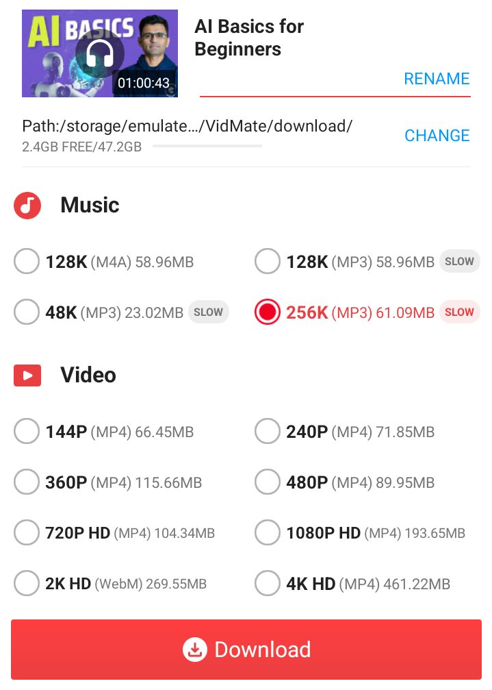 Vidmate APK