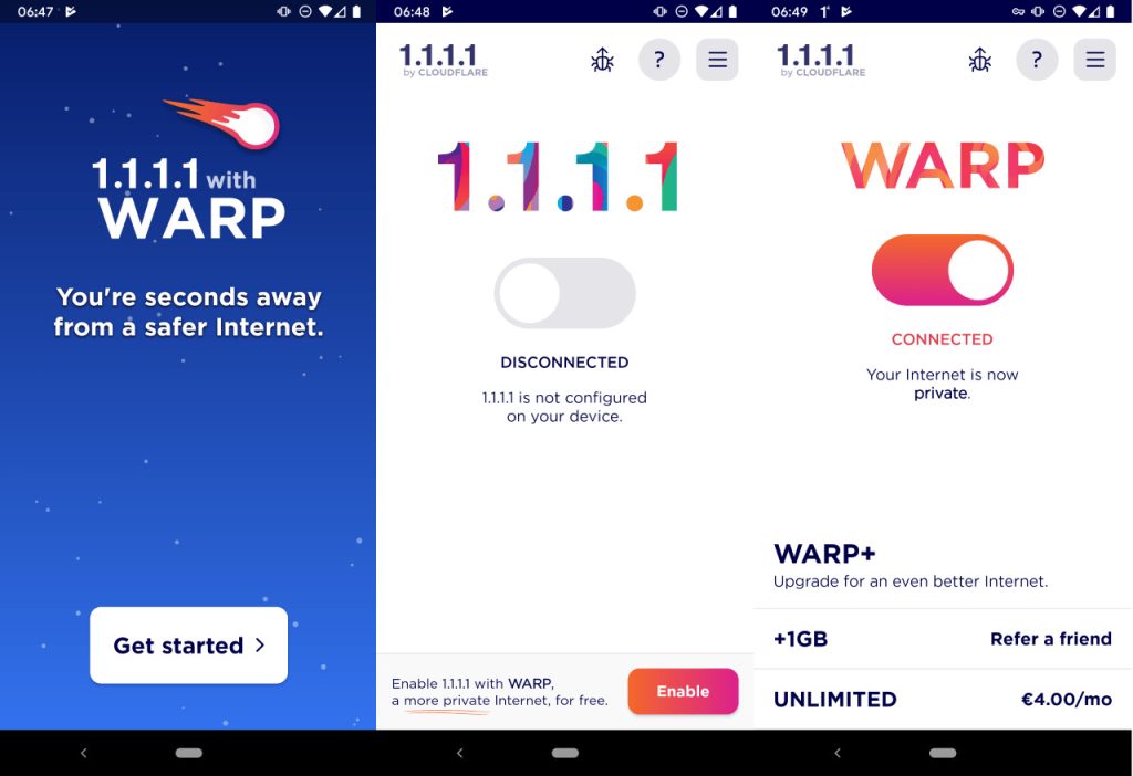 Download 1.1.1.1 w/ WARP APK