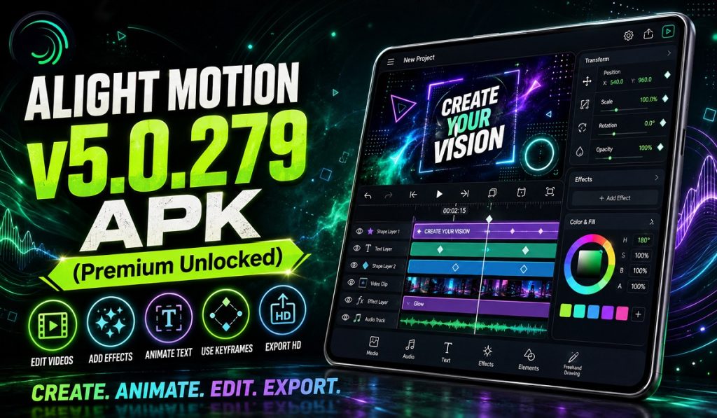 Download Alight Motion v5.0.279 MOD APK (Premium Unlocked)