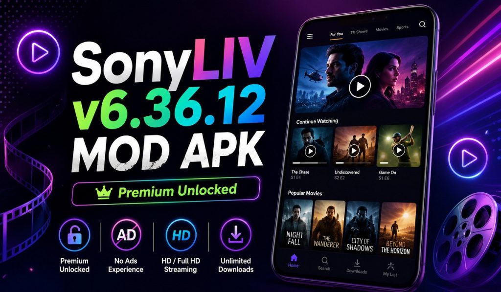 Download SonyLIV v6.36.12 MOD APK (Premium Unlocked)