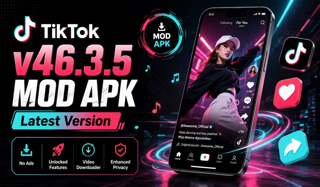 Download TikTok v46.3.5 MOD APK (Premium Unlocked + Plugin)
