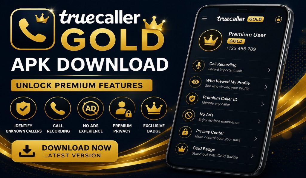 Truecaller Gold APK Download For Android 4.4.2